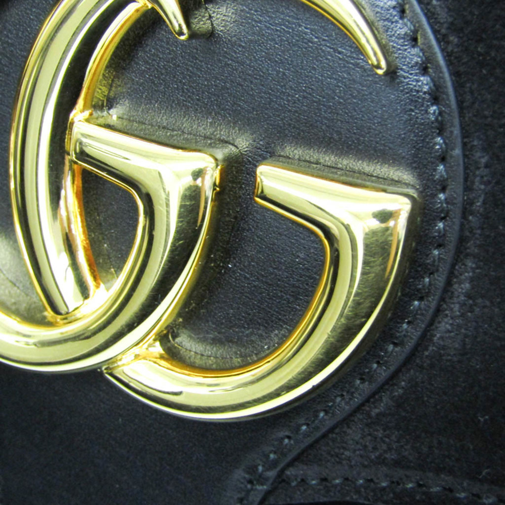 GUCCI Authentic Black Leather Shoulder Bag - Picture 10 of 14